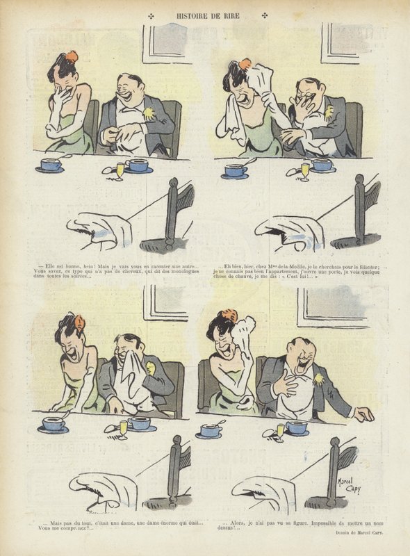 Illustrasjon for Le Rire av Marcel Amable O.L. Capy