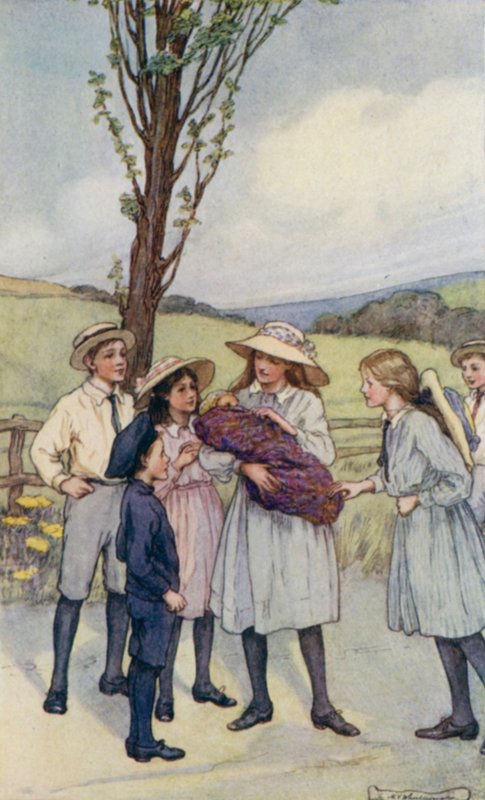 Scene fra The Slowcoach, av Edward Verrall Lucas av Mary V. Wheelhouse