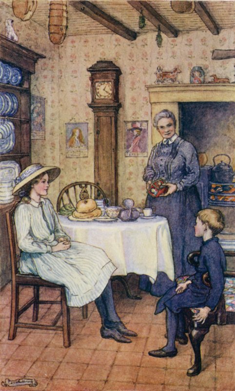 Scene fra The Slowcoach, av Edward Verrall Lucas av Mary V. Wheelhouse