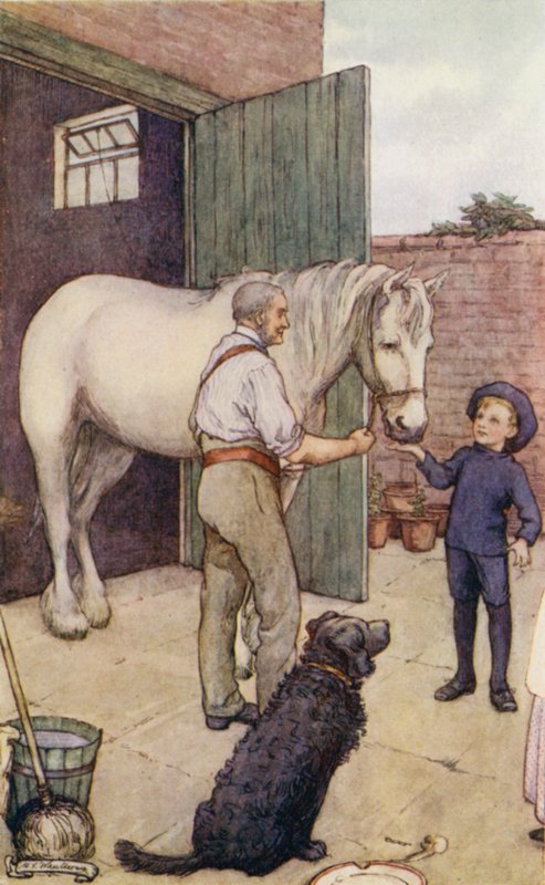 Scene fra The Slowcoach, av Edward Verrall Lucas av Mary V. Wheelhouse