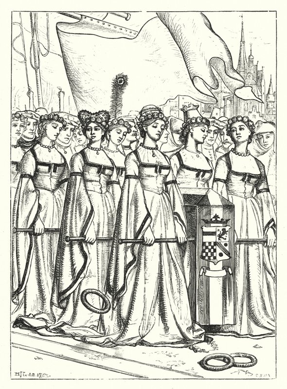 The Dead Bride (gravering) av Matthew James (attr. to) Lawless