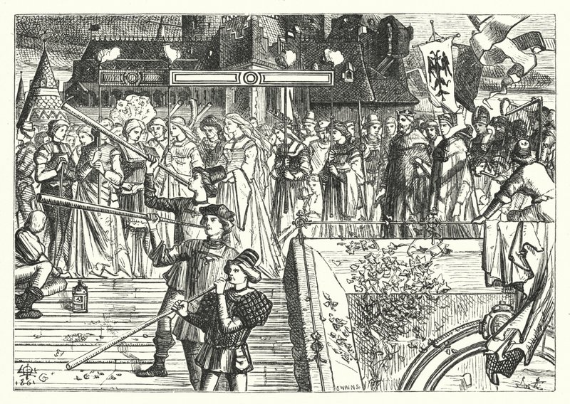 The Dead Bride (gravering) av Matthew James (attr. to) Lawless