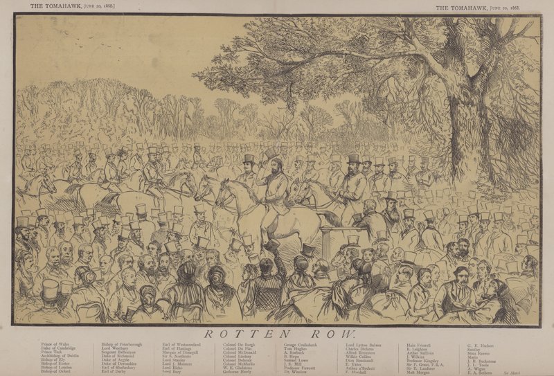 Rotten Row (farge litho) av Matthew