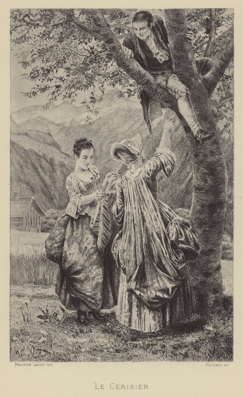 Kirsebærtreet (gravyr) av Maurice Leloir