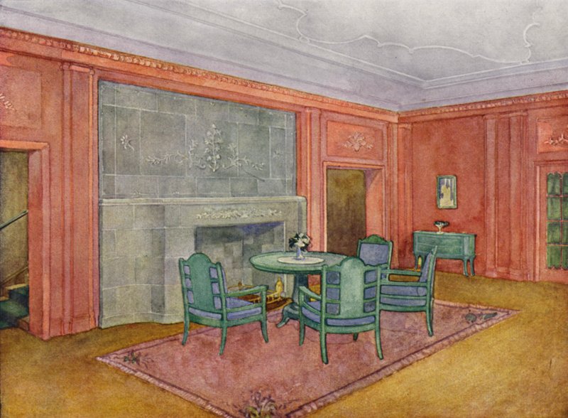 Hall (farge litho) av Max Müller