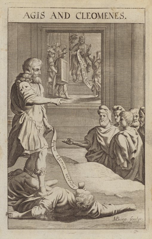 Agis IV og Cleomenes III, spartanske konger av Michael Burghers