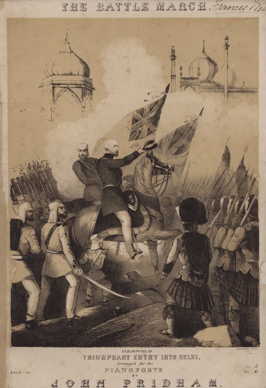 Kampmarsjen (litho) av Michael Hanhart