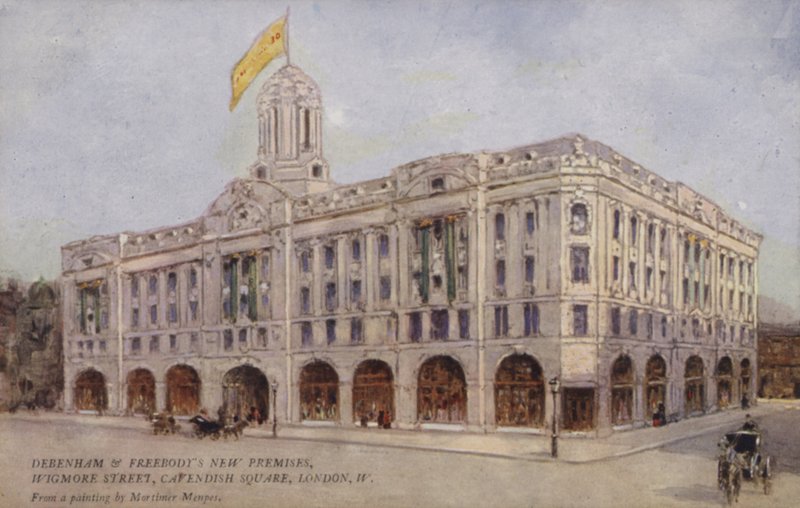 Debenham og Freebody New Premises, Wigmore Street, Cavendish Square, London, West av Mortimer Ludington Menpes