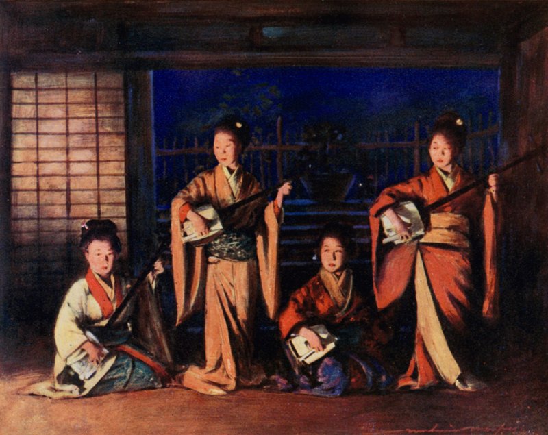 Geisha jenter av Mortimer Ludington Menpes