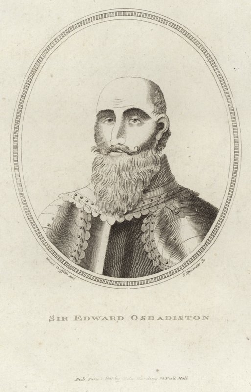 Portrett av Sir Edward Osbadiston av Moses Griffith