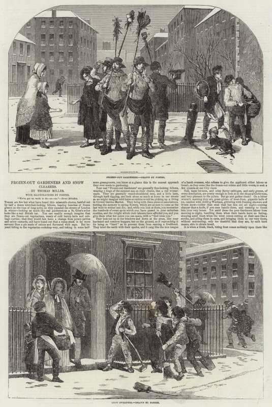 Utfryste gartnere og snøryddere av Myles Birket Foster