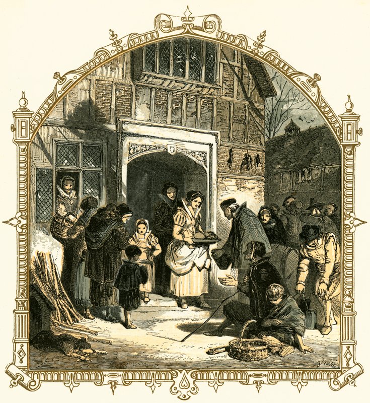 Veldedighet i julen av Myles Birket Foster