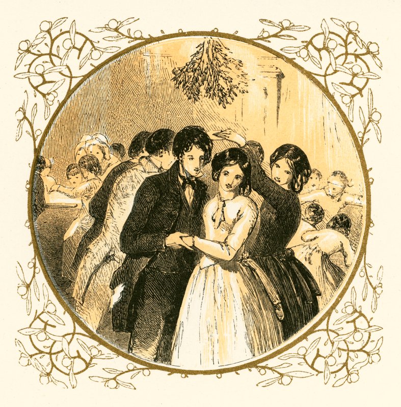 Danser under mistelteinen av Myles Birket Foster