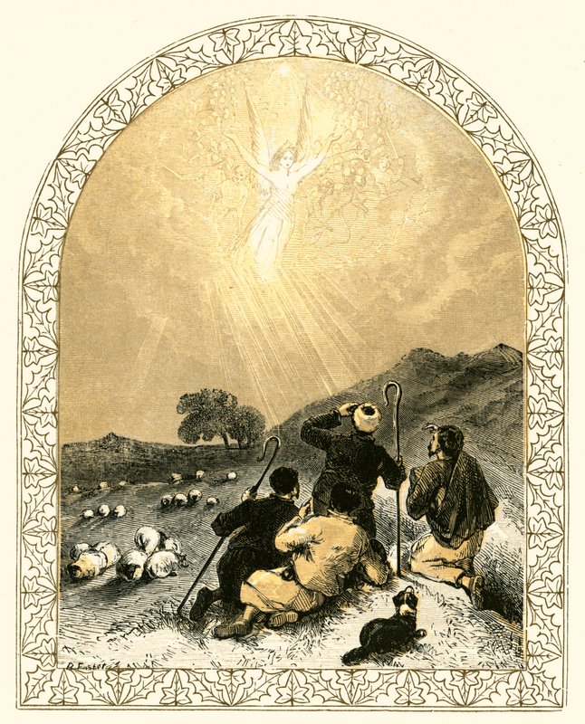 Hyrder og engel av Myles Birket Foster