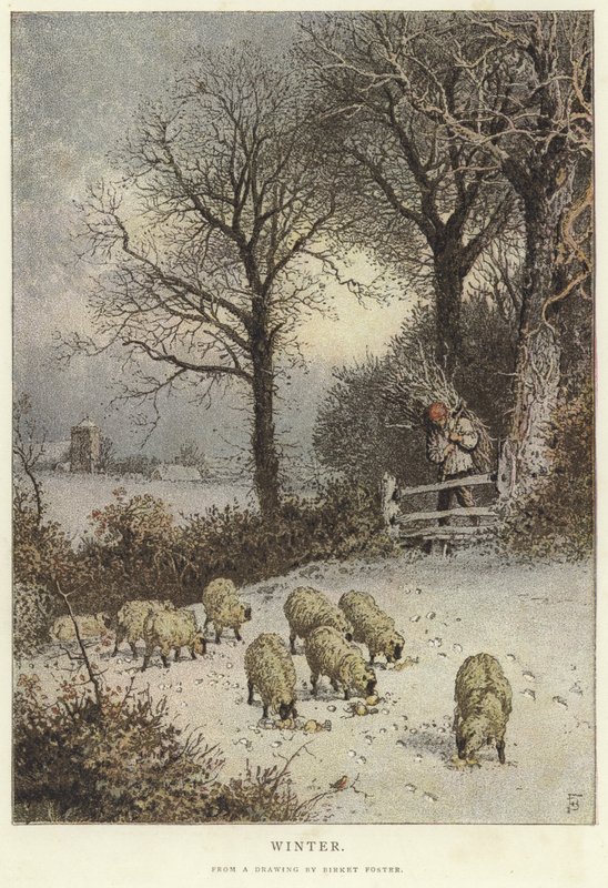 Vinter av Myles Birket Foster