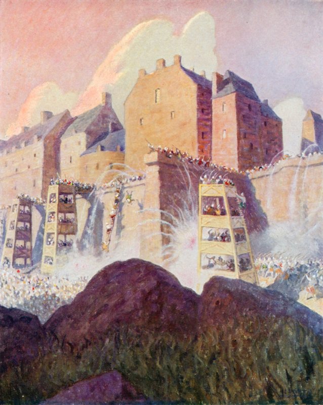 Slaget ved Stirling Castle av Newell Convers (after) Wyeth