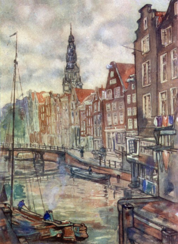 Oudezijds, Voorburgwal, Amsterdam av Nico Jungman