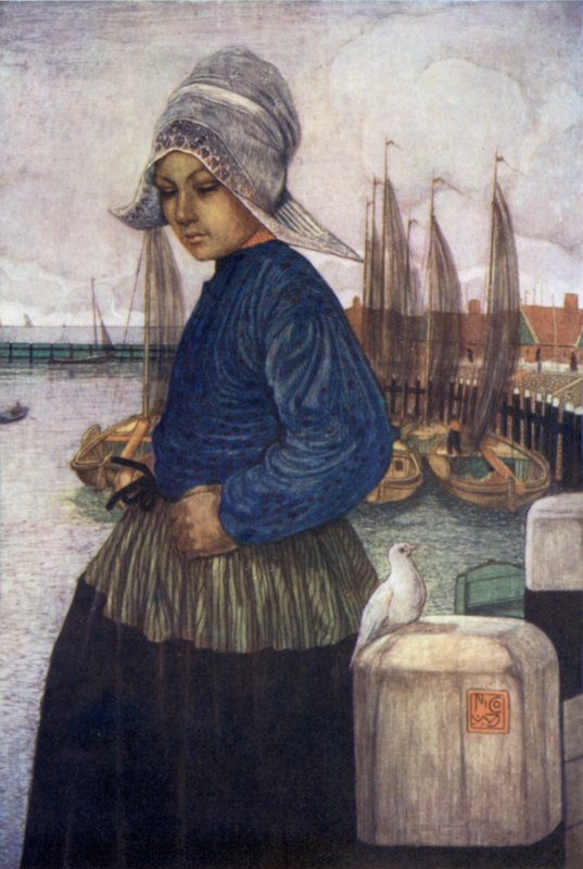 The Dove (farge litho) av Nico Jungman