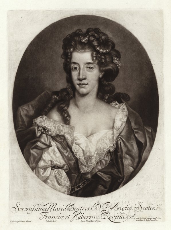 Portrett av Maria av Modena av Nicolas de Largillière
