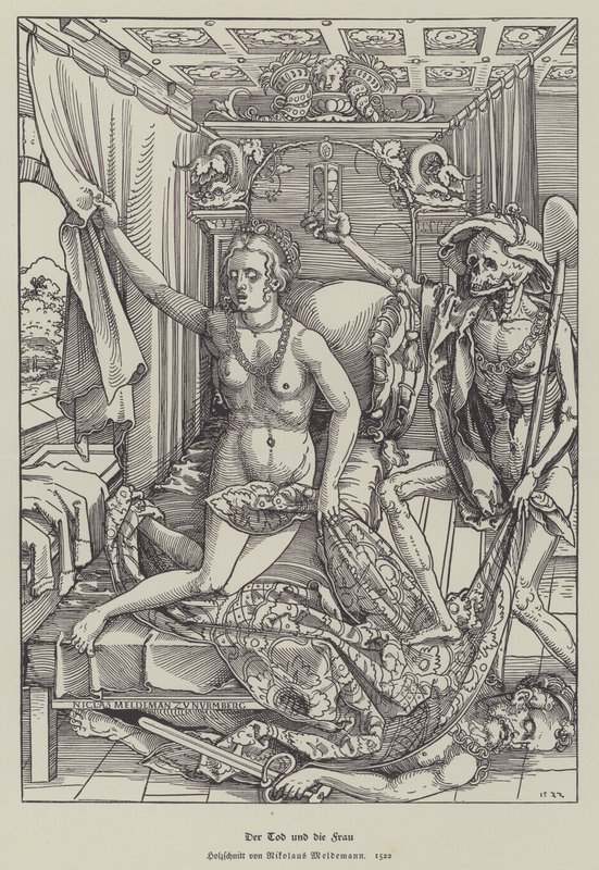 Døden og kvinnen av Nicolaus Meldemann