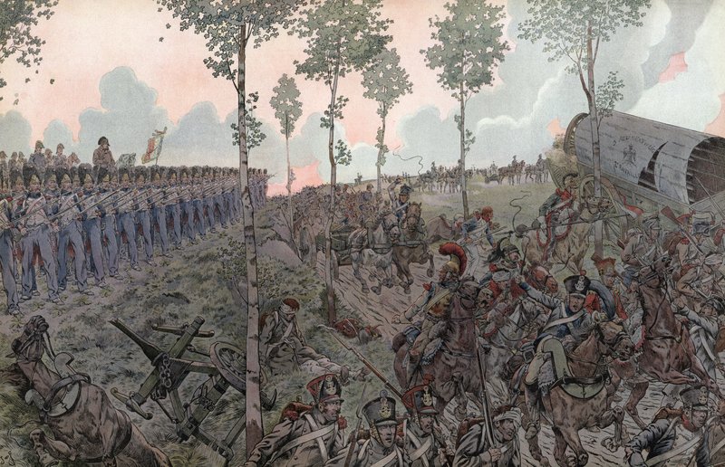 Slaget ved Waterloo av Onfray de Breville Job