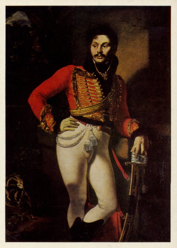 Portrett av Evgraf Davydov, 1809 av Orest Adamovich Kiprensky