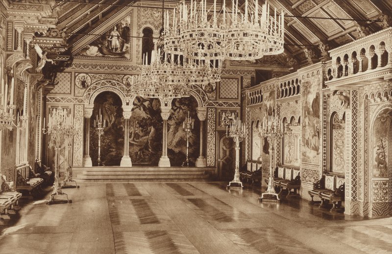 Bavarian Kings Castle Neuschwanstein, The Singerhall av Otto Ballerstedt