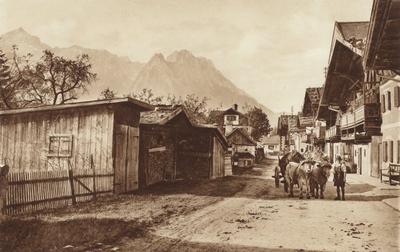Om våren, Road i Garmisch av Otto Ballerstedt