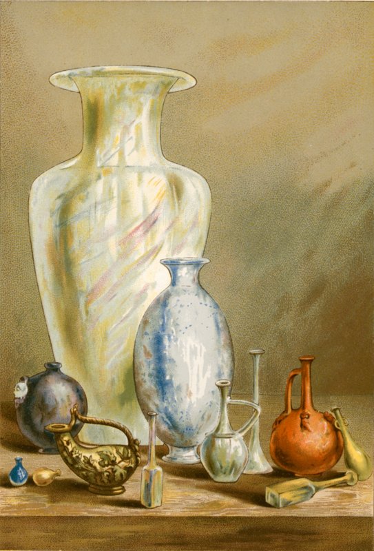 Vaser (glass og keramikk) av P. Sellier