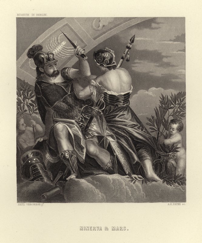 Minerva og Mars av Paolo Veronese