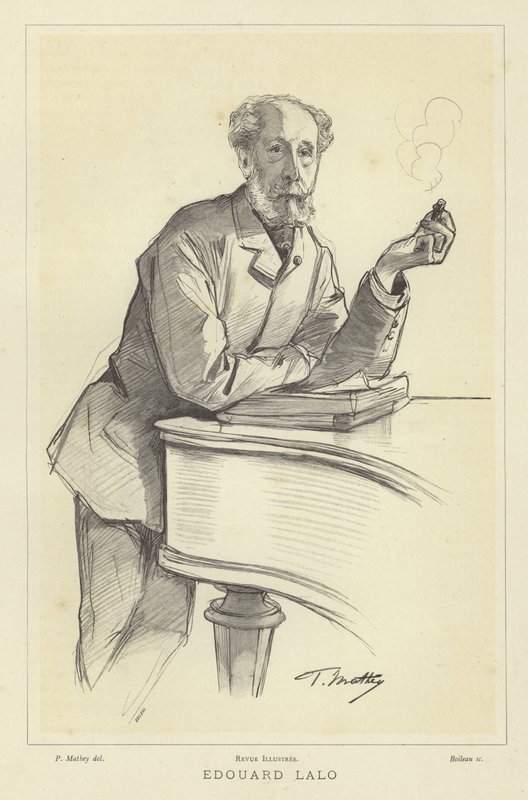 Edouard Lalo , fransk komponist av Paul Mathey