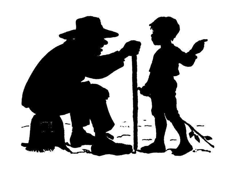 Silhouette av Paul Konewka (litho) av Paul Konewka