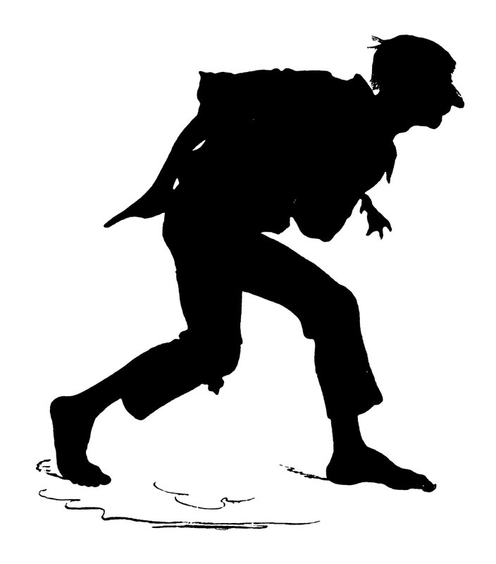 Silhouette av Paul Konewka (litho) av Paul Konewka
