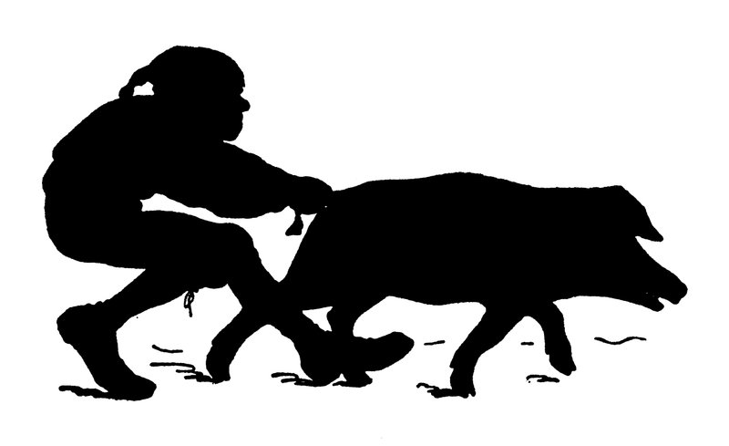 Silhouette av Paul Konewka (litho) av Paul Konewka
