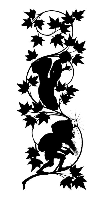 Silhouette for Puks Natlige Bedrifter (lithograph) av Paul Konewka
