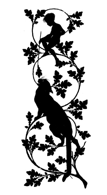 Silhouette for Puks Natlige Bedrifter (lithograph) av Paul Konewka