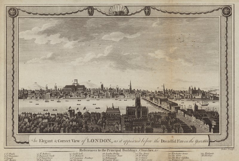 Utsikt over London av Peltro William Tomkins