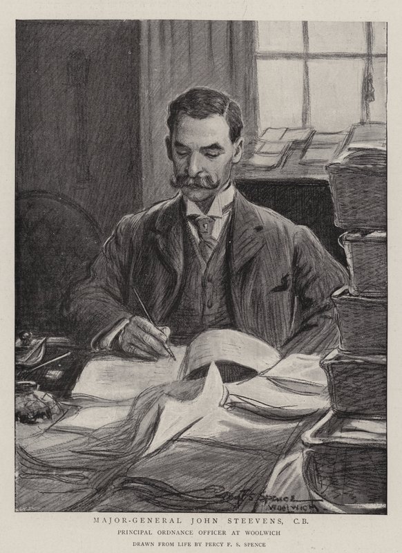 Generalmajor John Steevens, CB av Percy F.S. Spence