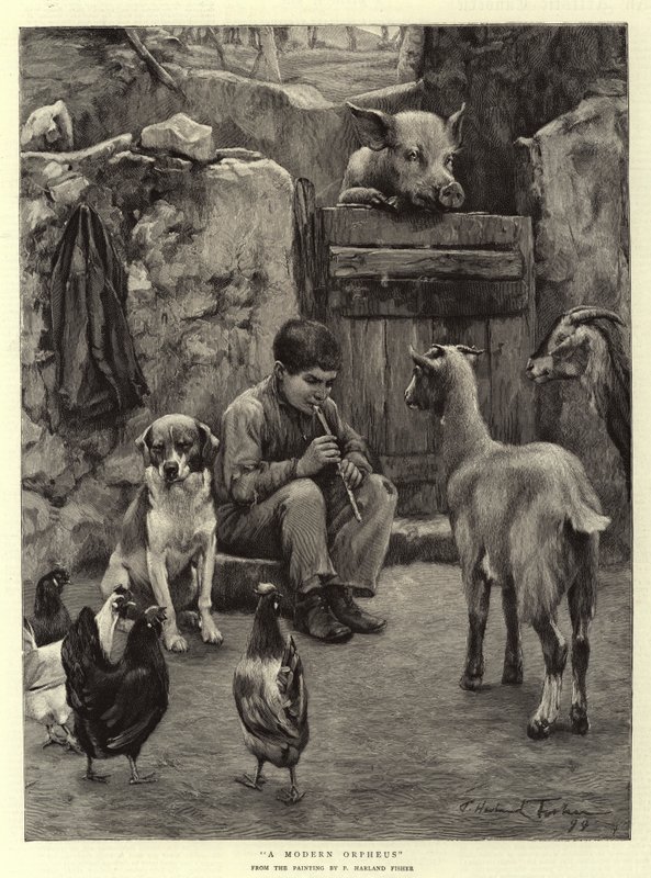 En moderne Orpheus av Percy Harland Fisher