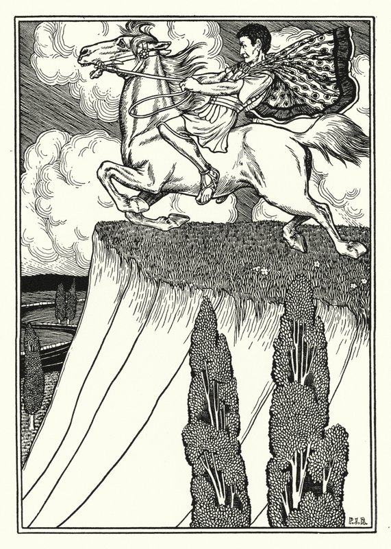Antiochus Revengeds død (litho) av Percy James Billinghurst