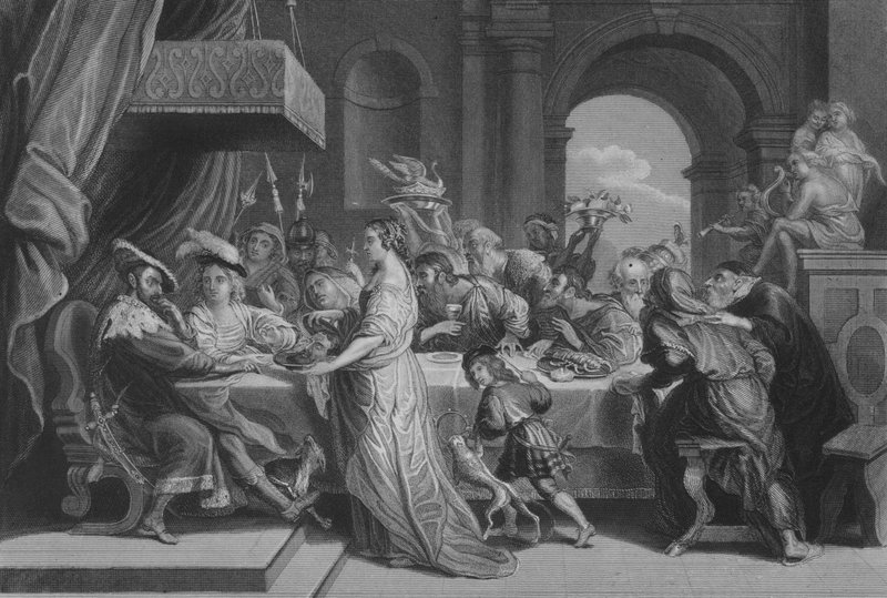 Døperen Johannes død av Peter Paul after Rubens
