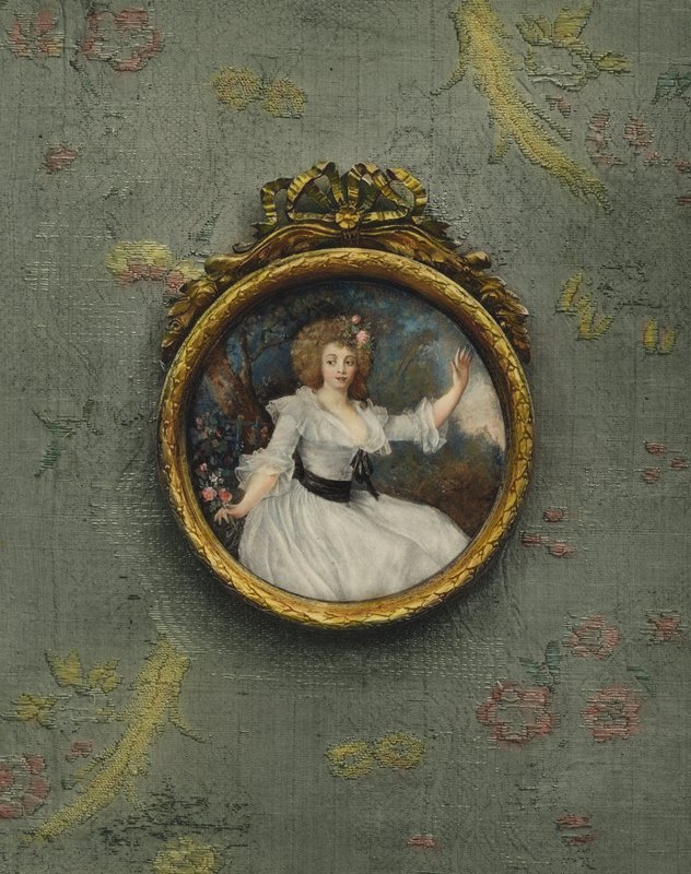 Portrett av en ukjent kvinne av Peter Adolf Hall