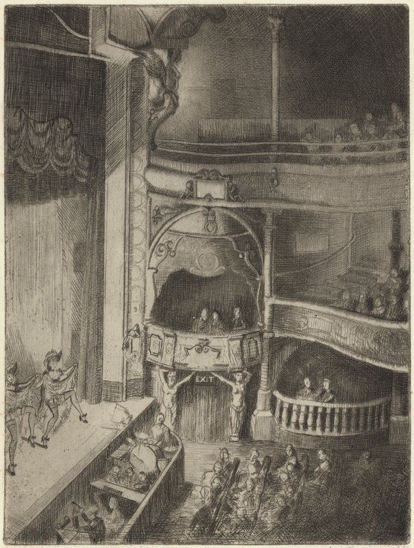 Dansende jenter i et teater av Peter Jackson
