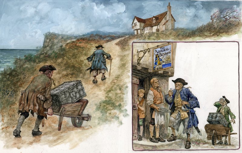 Illustrasjon for Treasure Island av Peter Jackson