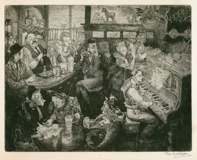 London WW2 pubscene av Peter Jackson