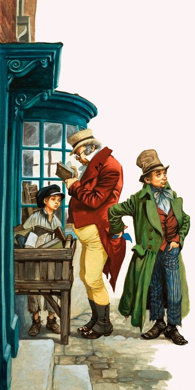 The Artful Dodger (gouache på papir) av Peter Jackson