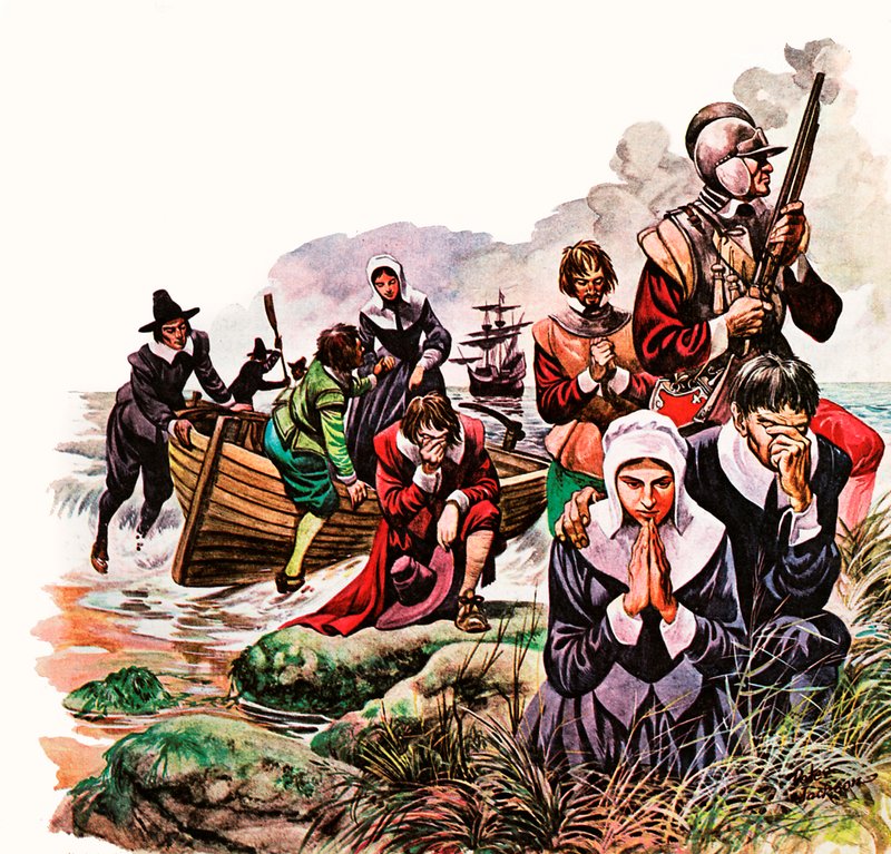 Pilgrimsfedrene lander i Amerika av Peter Jackson