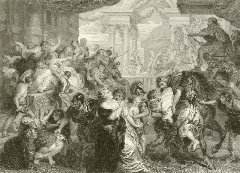 Voldtekten av sabinerne av Peter Paul Rubens
