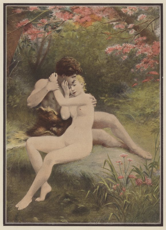Vår (farge litho) av Pharamond Blanchard