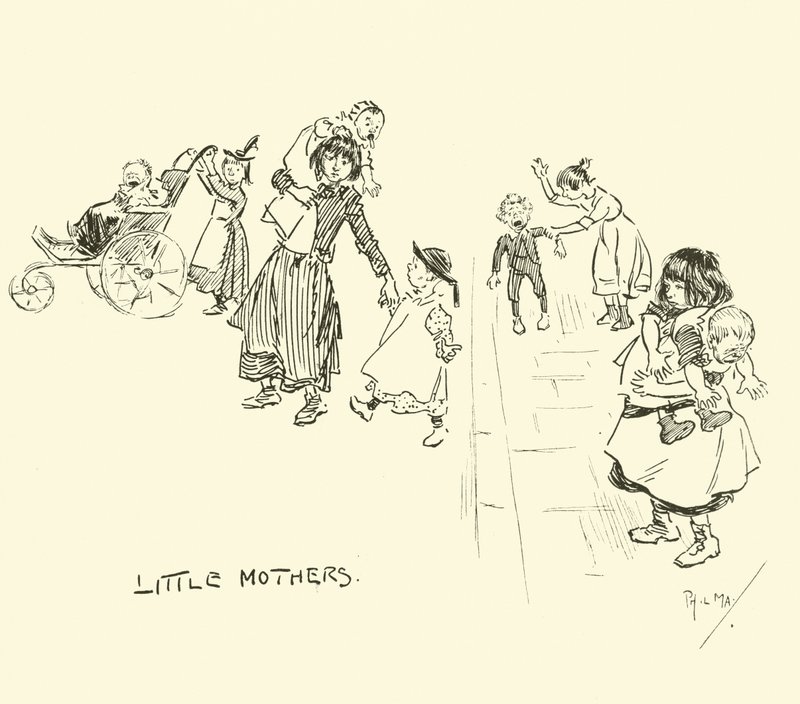 Illustrasjon for Phil Mays Gutter-Snipes av Phil May